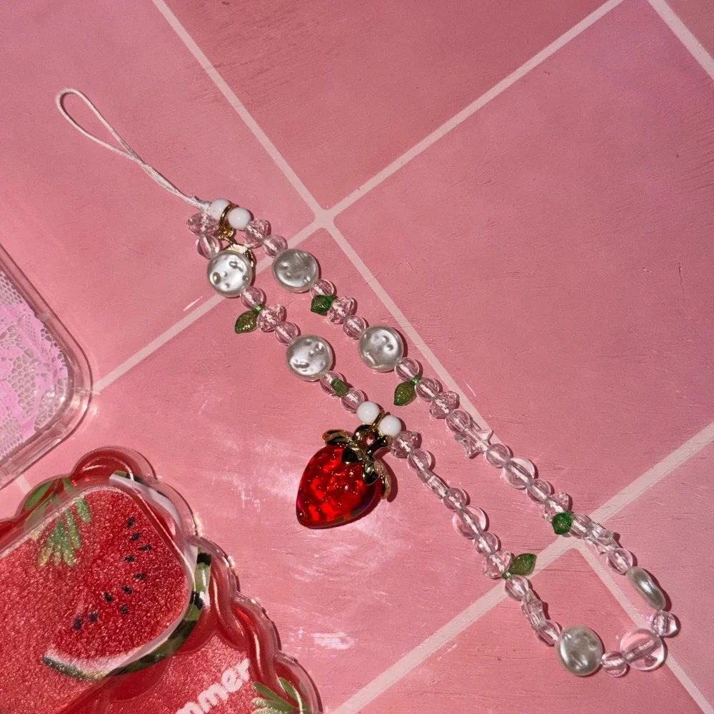 iPhone 17 Pro Max Case Bundle Floral Watermelon Lace 4 Cases & Strawberry Charm